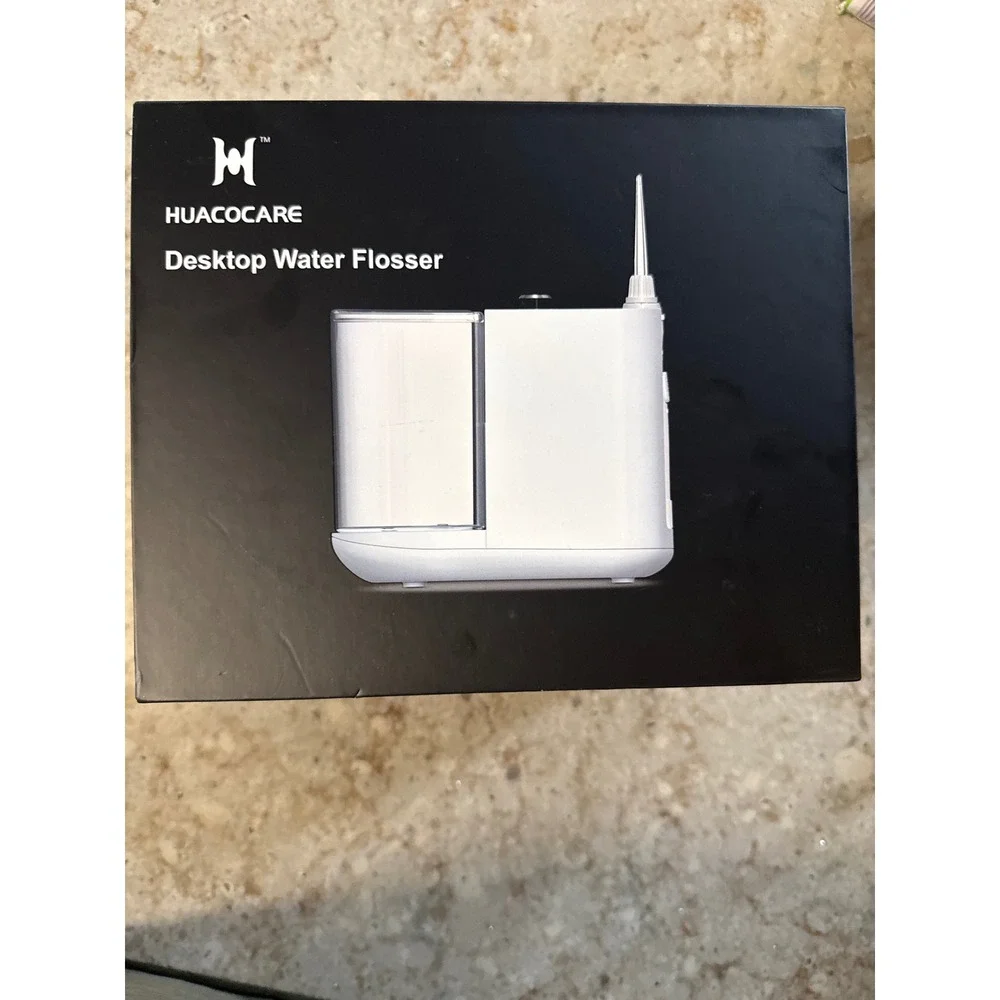 HUACO CARE H800 Desktop Water Flosser UV Sanitizer 880ml Oral Irrigator White